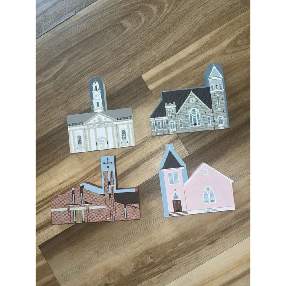 Vintage Cat's Meows set of 4 Maryland buildings